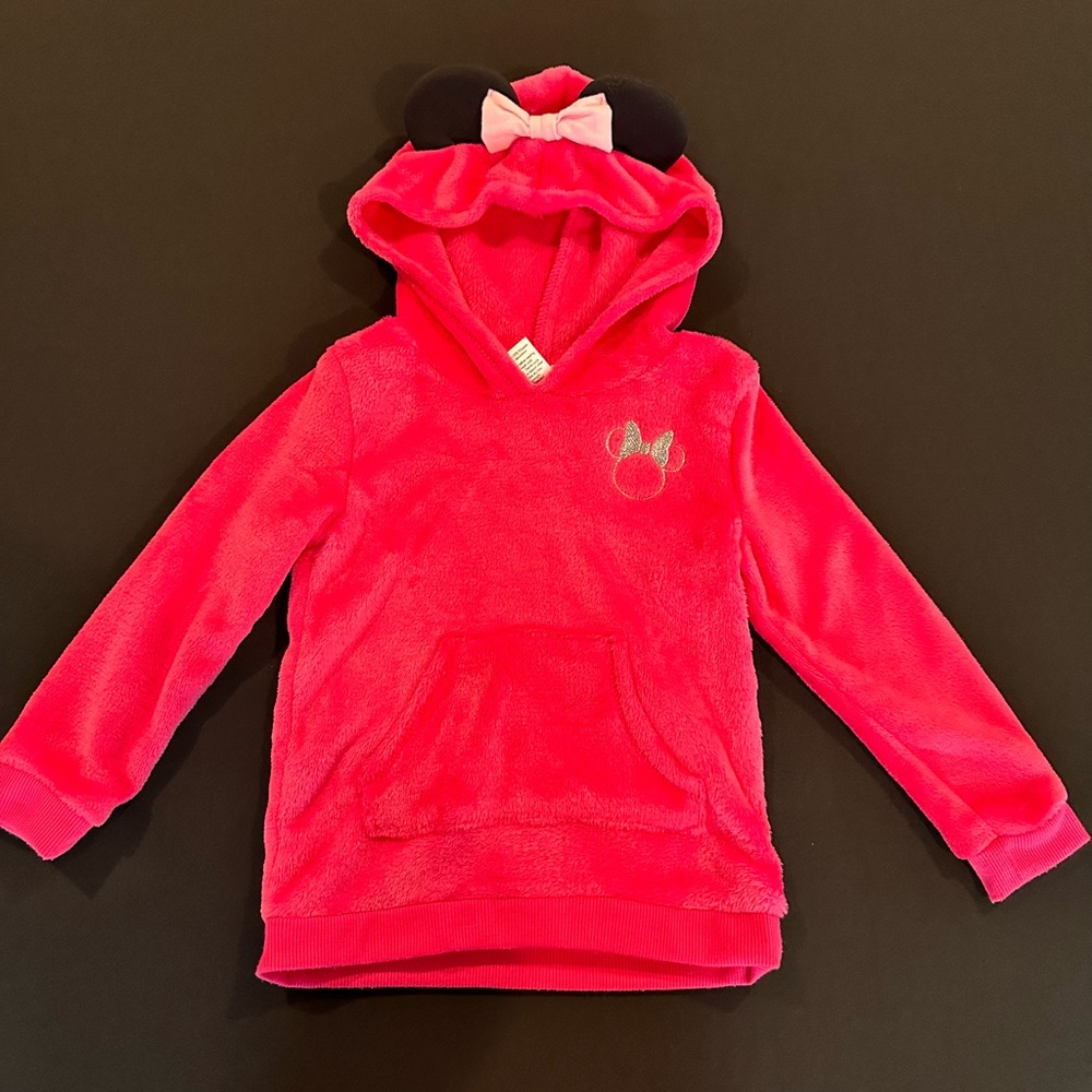 Disney Minnie Mouse Girls plush Hoodie - Size 3T